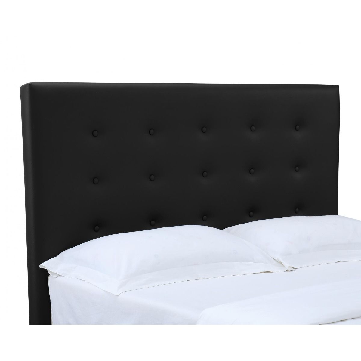 Osceola Leather Effect Luxury TV Bed Black - King Size - Nestium