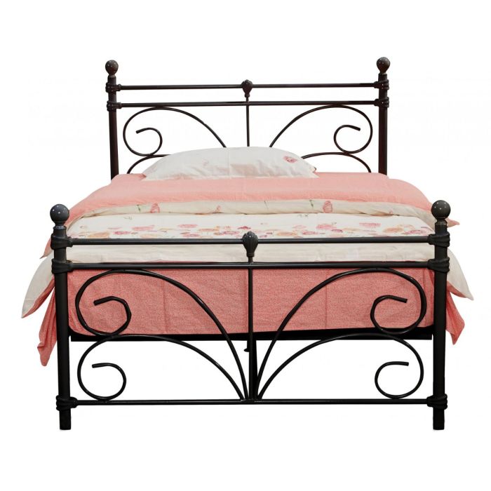 Baylor Metal Single Bed Frame - Black - Nestium