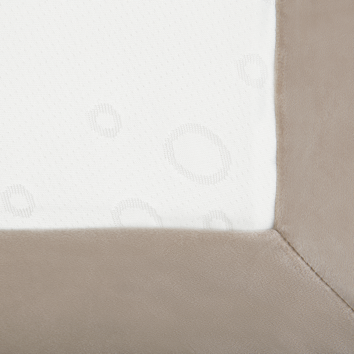 Beige Velvet Super King Divan Bed with Tufted Headrest & Mattress