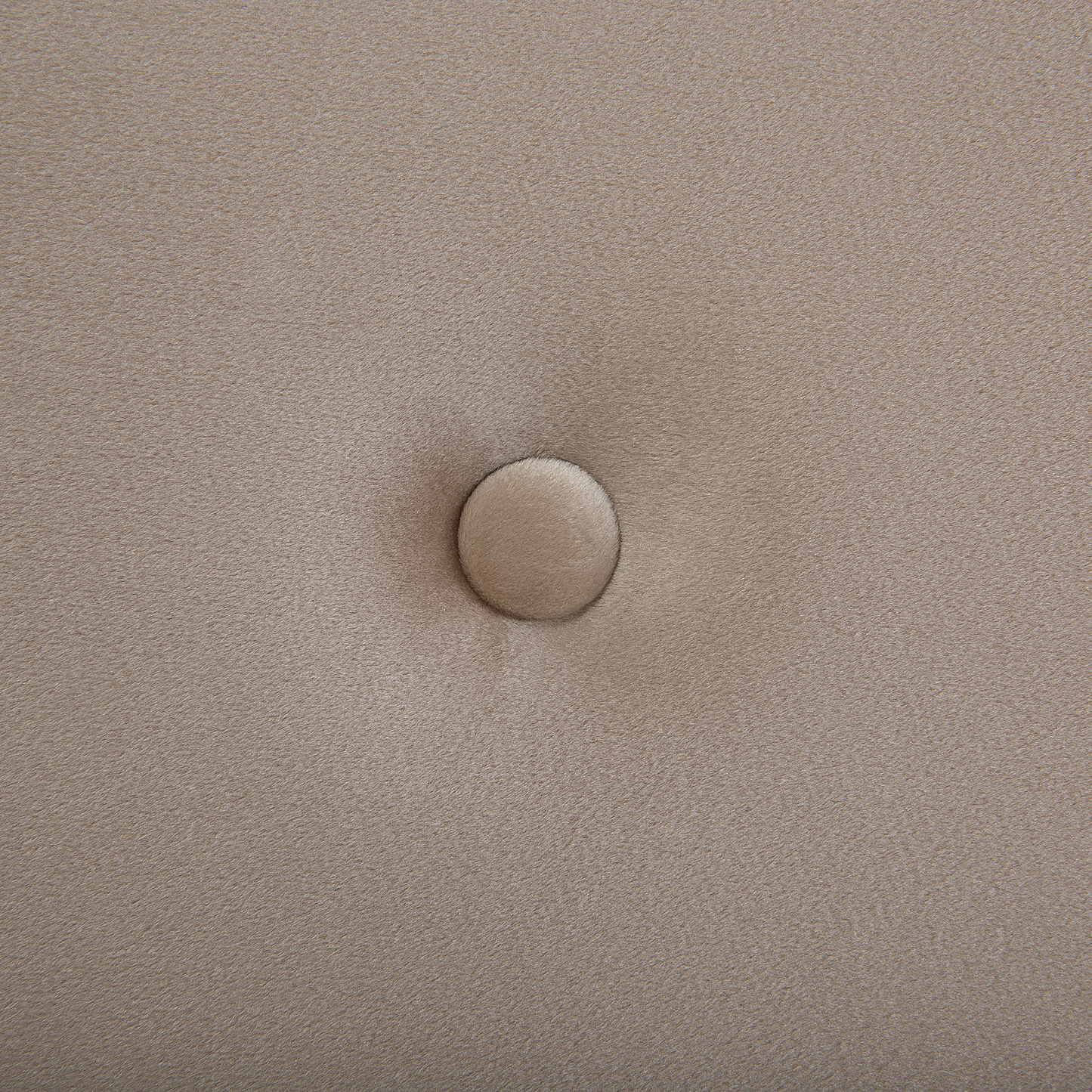 Beige Velvet Super King Divan Bed with Tufted Headrest & Mattress