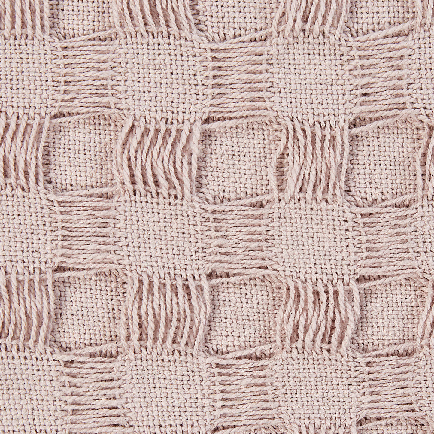 Elegant Pink Cotton Bedspread with Tassels - 150x200 cm