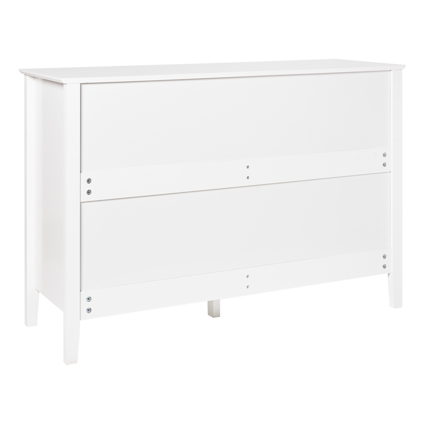 Chic White 6 Drawer Chest with Gold Handles for Elegant Storage