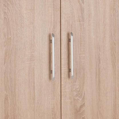 Helsinki Oak Effect 2 Door Wardrobe with Shelf and Hanging Rail