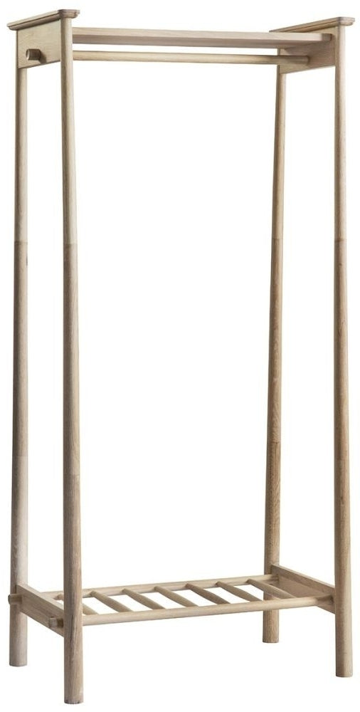 Wycombe Nordic Style Oak Open Wardrobe - Nestium