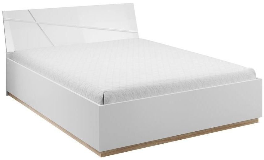 Futura White Gloss Storage 5ft king Size Bed