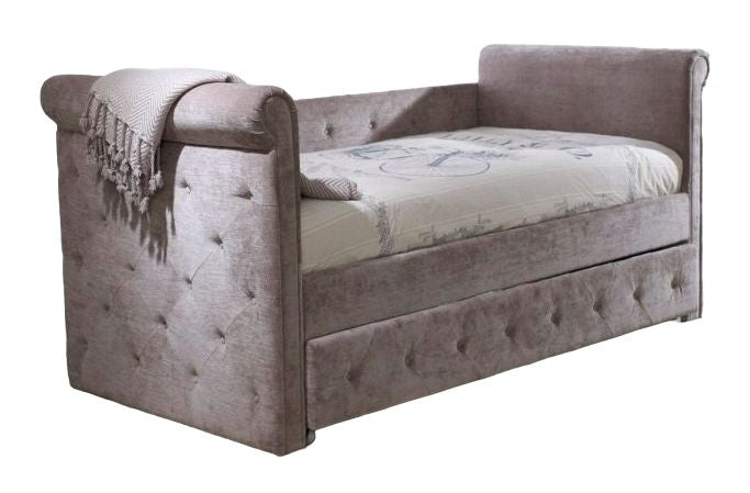 Limelight Zodiac Mink Velvet Day Bed with Guest Bed - Nestium