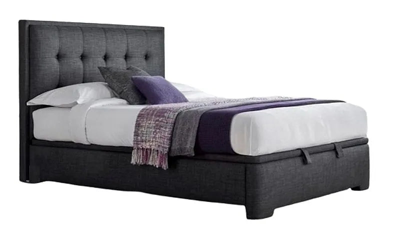 Kaydian Falstone Ottoman Storage Bed - Pendle Slate Fabric