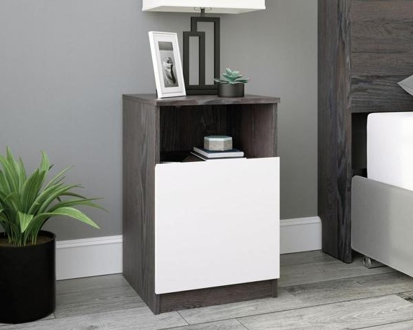 Teknik Hudson Charcoal Ash Bedside Cabinet