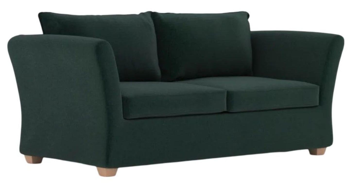 Kendle Sunningdale Bottle Green Fabric 2 Seater Sofa Bed