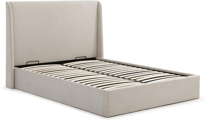 Denver Cream Fabric Multi-Lift Ottoman Storage Bed - Sizes Available