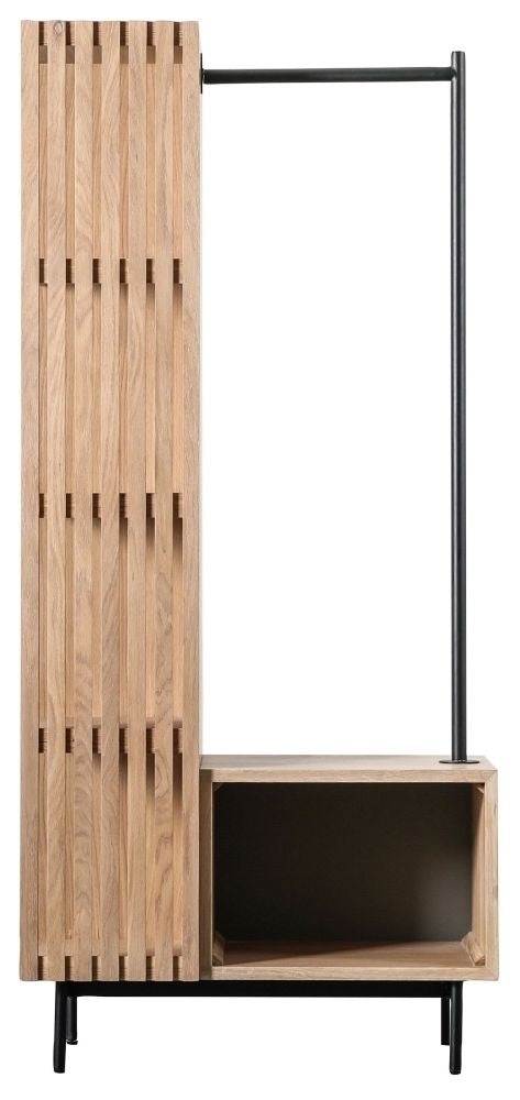Okayama Japandi Style Oak Open Wardrobe - Nestium