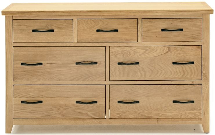Vida Living Ramore Oak 7 Drawer Dresser Chest - Nestium