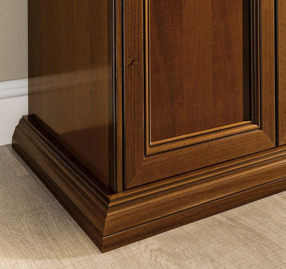 Camel Treviso Night Cherry Wood Italian 4 Door Wardrobe - Nestium