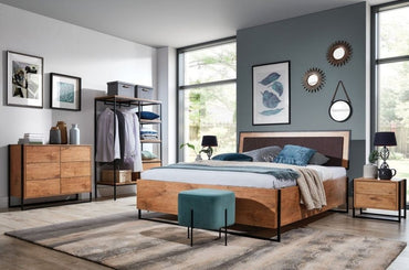 Loft Lancelot Oak Open Wardrobe - Nestium