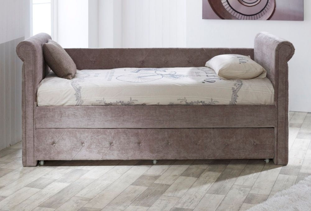 Limelight Zodiac Mink Velvet Day Bed with Guest Bed - Nestium