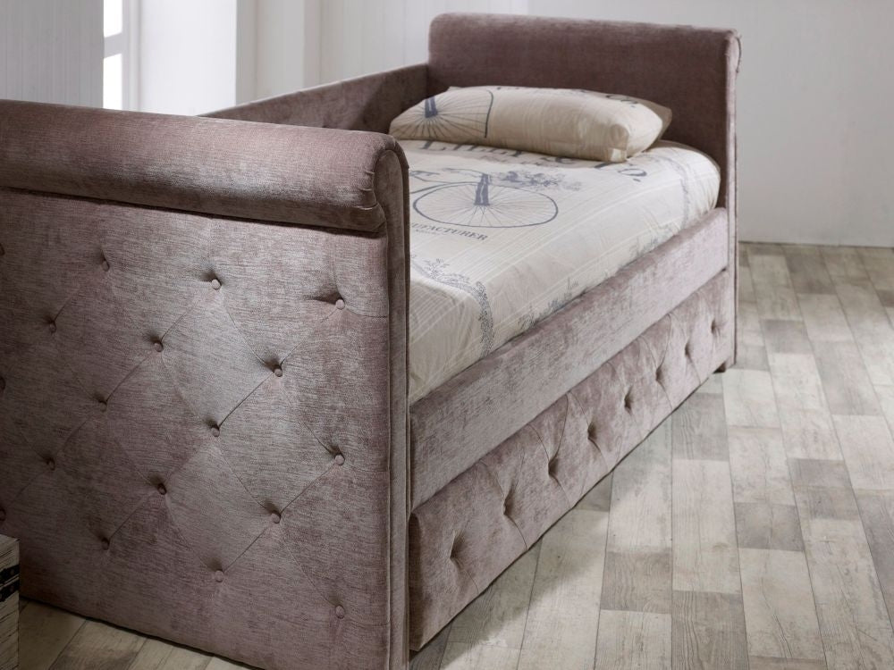 Limelight Zodiac Mink Velvet Day Bed with Guest Bed - Nestium