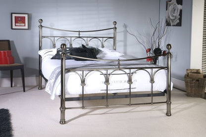 Limelight Gamma Antique Nickel Metal Bed