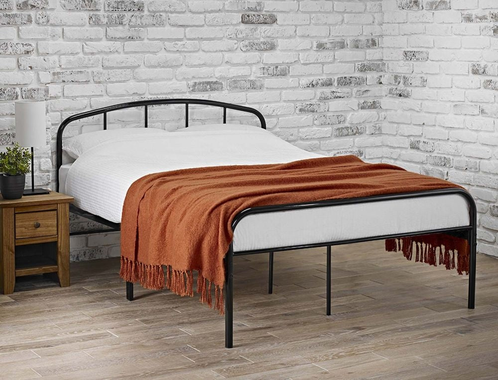 Milton Black Metal 4ft Small Double Bed