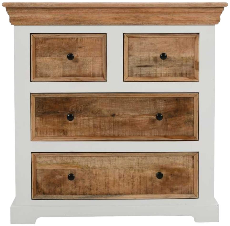 Alfie Brown Solid Mango Wood 4 Drawer Chest