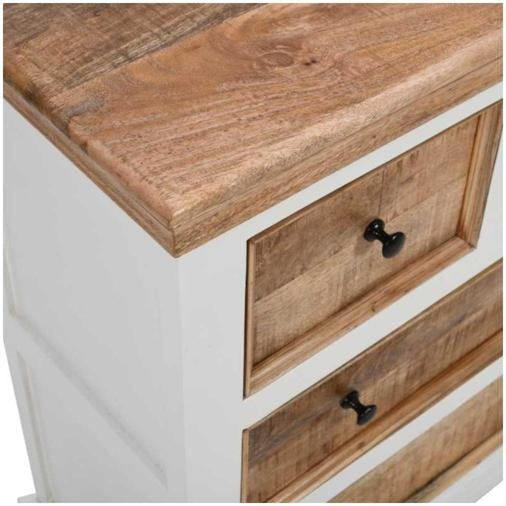 Alfie Brown Solid Mango Wood 4 Drawer Chest