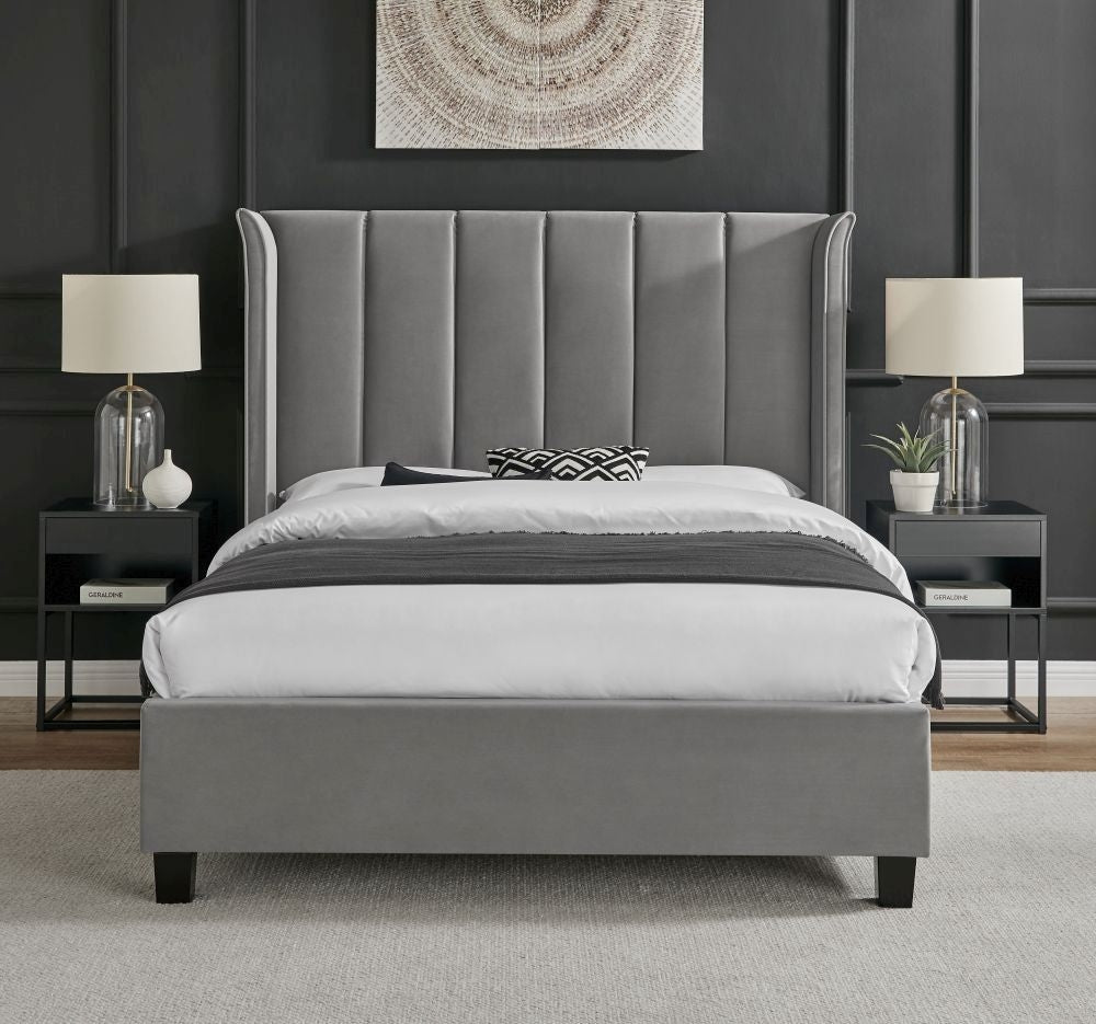 Polaris Fabric Bed - Comes in Double and King Size