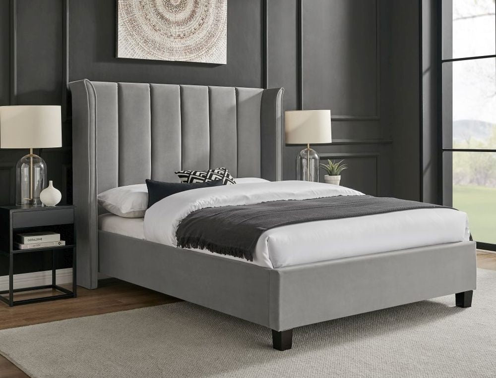 Polaris Fabric Bed - Comes in Double and King Size