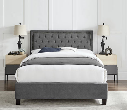 Rhea Fabric Bed - Comes in Double and King Size