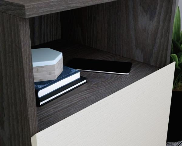 Teknik Hudson Charcoal Ash Bedside Cabinet