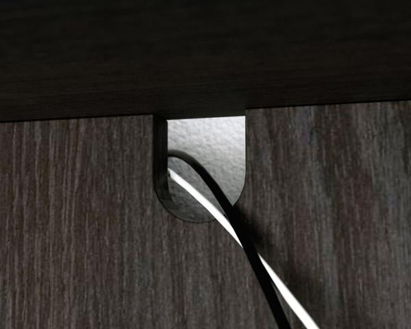 Teknik Hudson Charcoal Ash Bedside Cabinet
