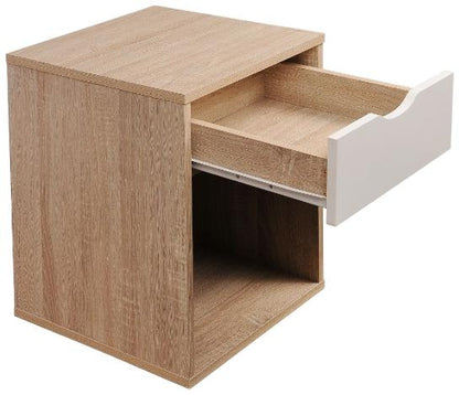 Alton White 1 Drawer Bedside Cabinet