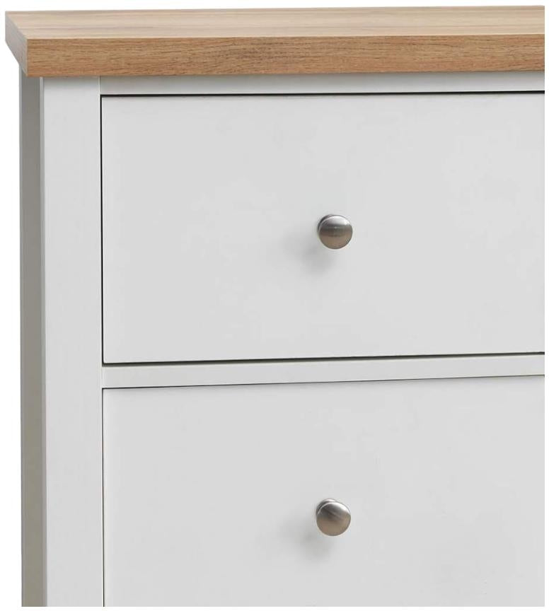 Astbury White and Oak 2+3 Drawer Chest