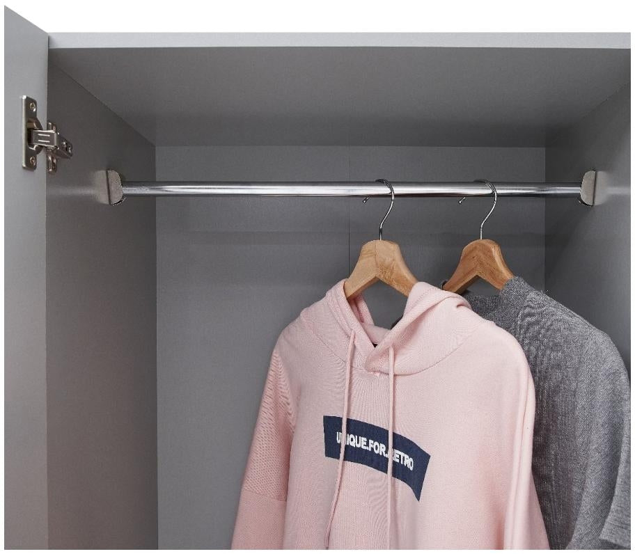 Essentials 3 Door 2 Drawer Double Wardrobe