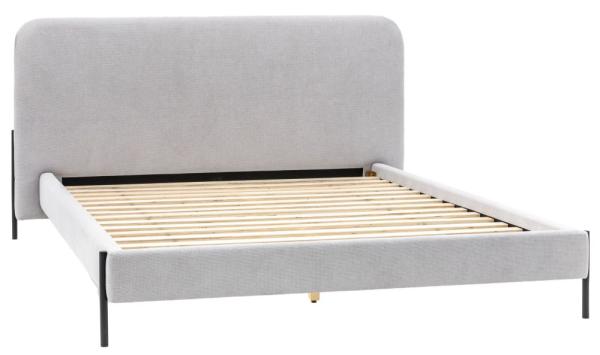 Oslo 4ft 6in Double Fabric Bed - Comes in Light Grey and Dark Grey Options