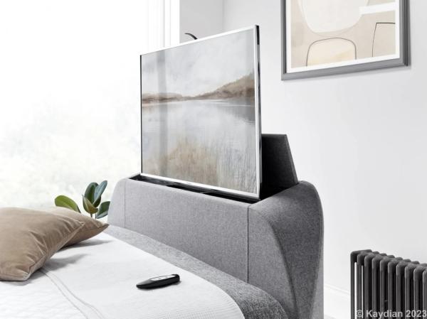 Kaydian Falmer Marbella Grey Fabric Ottoman Storage TV Bed