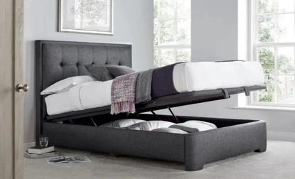 Kaydian Falstone Ottoman Storage Bed - Pendle Slate Fabric