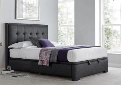 Kaydian Falstone Ottoman Storage Bed - Pendle Slate Fabric