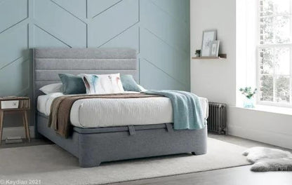 Kaydian Appleby Ottoman Storage Bed - Marbella Grey Fabric