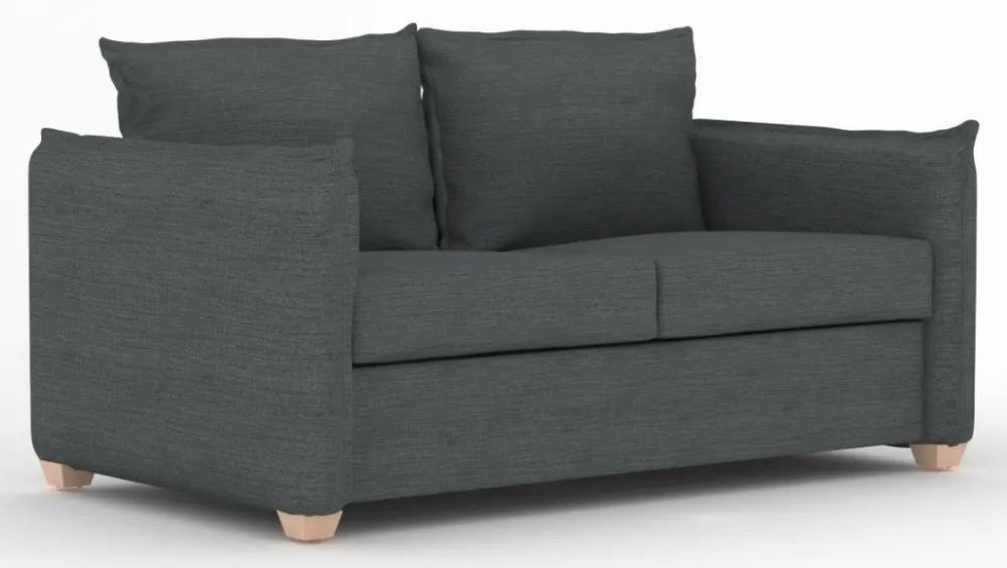 Oliver Dalton Charcoal Fabric 2 Seater Sofa Bed