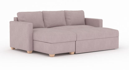 Oscar Sunningdale Heather Fabric Corner Sofa Bed - Nestium