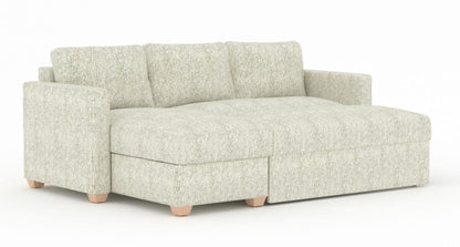 Oscar Piero Spring Fabric Corner Sofa Bed - Nestium
