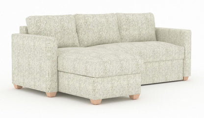 Oscar Piero Spring Fabric Corner Sofa Bed - Nestium