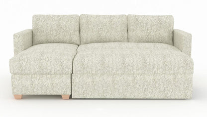 Oscar Piero Spring Fabric Corner Sofa Bed - Nestium