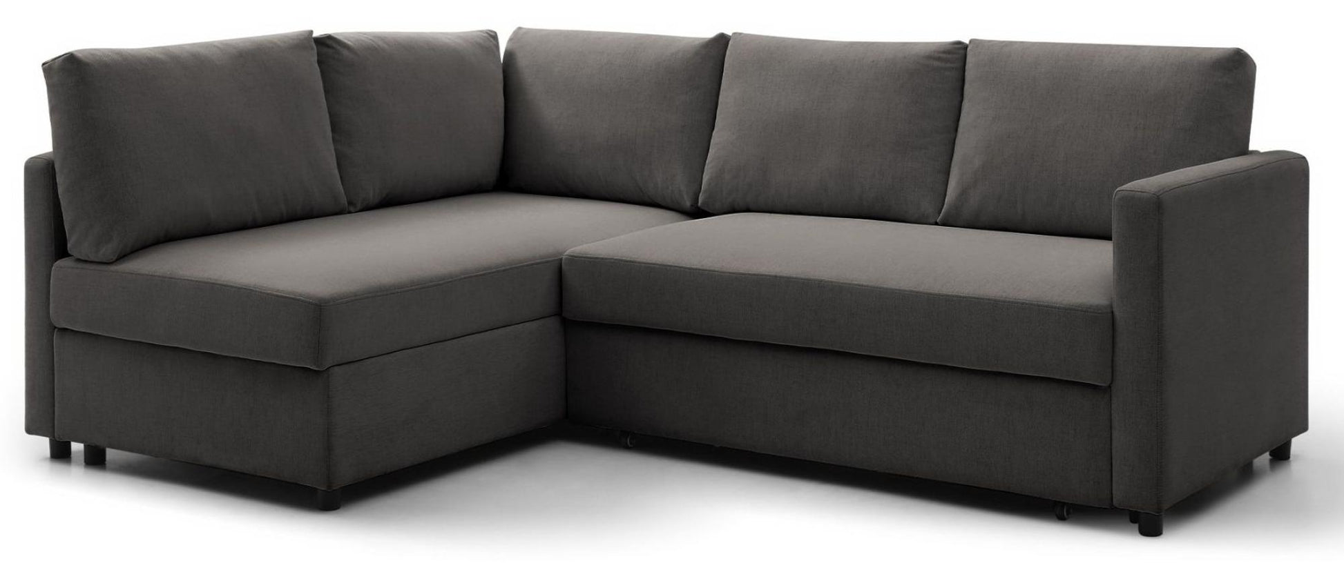 Clara Grey Fabric Corner Pull Out Sofa Bed with Storage - Nestium