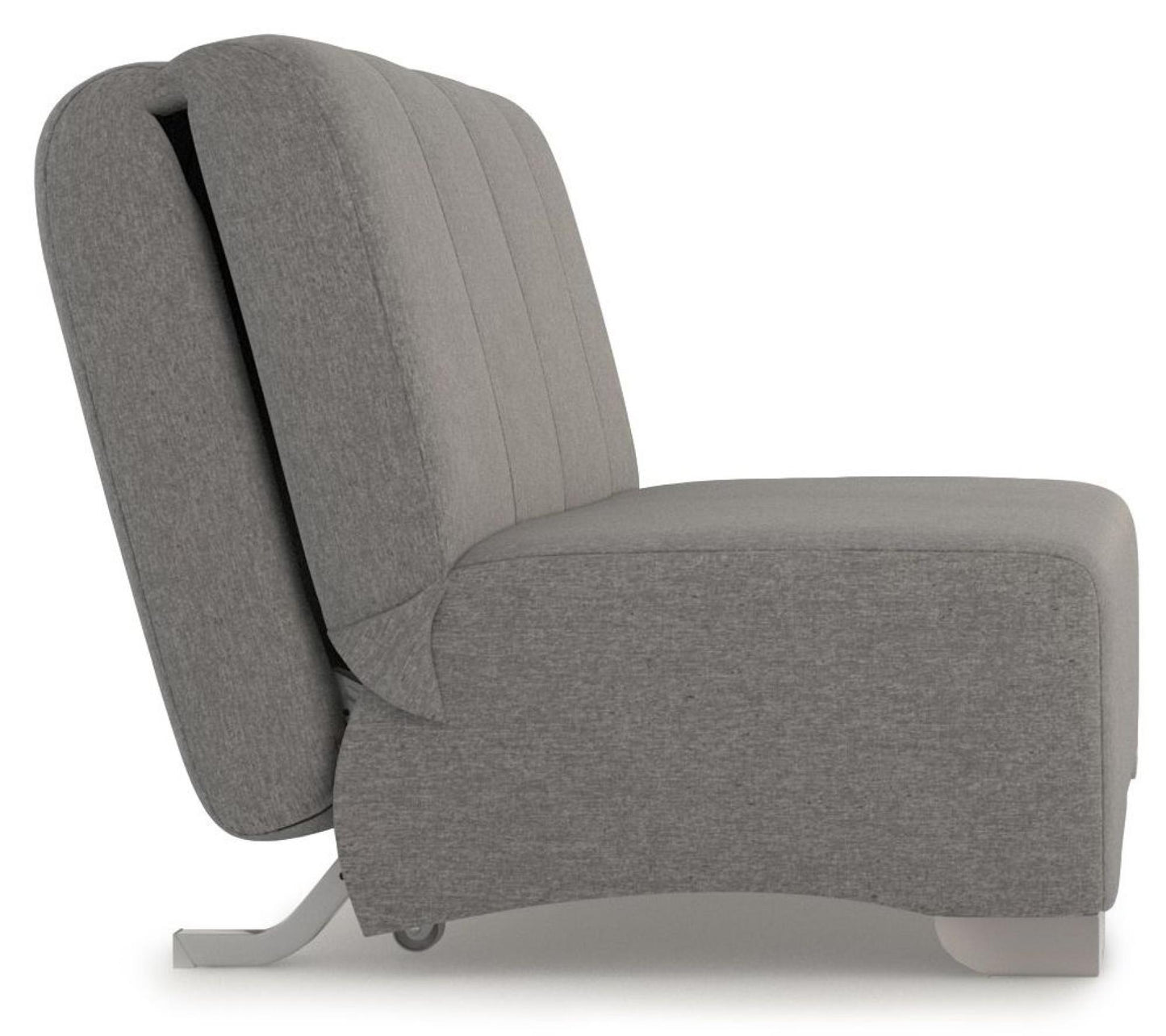 Orla Grey Carina Ash 2 Seater Fabric Pull Out Sofa Bed