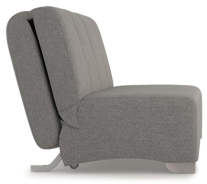 Orla Grey Carina Ash 2 Seater Fabric Pull Out Sofa Bed