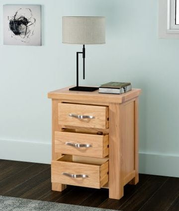 Cambridge Oak Bedside Cabinet