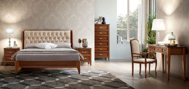 Camel Giotto Night Walnut Italian 6 Drawer Chest - Nestium