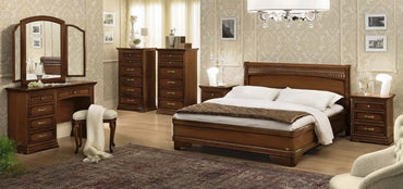 Camel Torriani Night Walnut Italian 6 Drawer Chest - Nestium