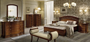 Camel Torriani Night Walnut Italian VIP 5 Drawer Chest - Nestium