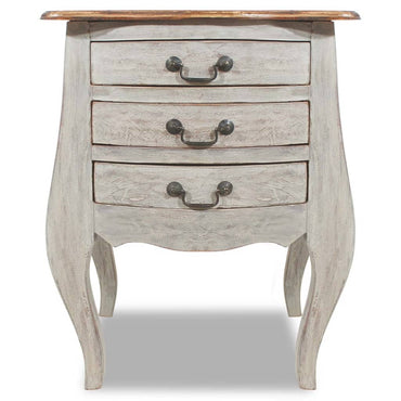Bedside Cabinet Solid Reclaimed Wood 48X35X64 Cm
